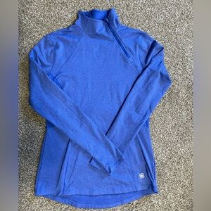 Women's Blue Quarter-Zip athletic top